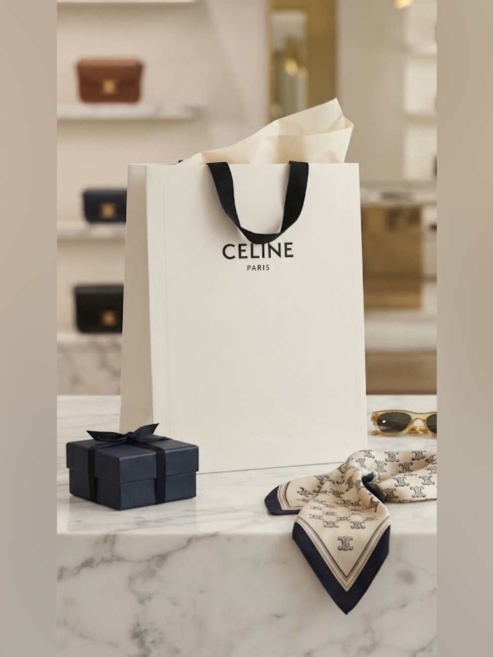 Celine paper shopping bag